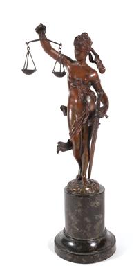 Skulptur, Justitia, Göttin der Gerechtigkeit - Antiques and art