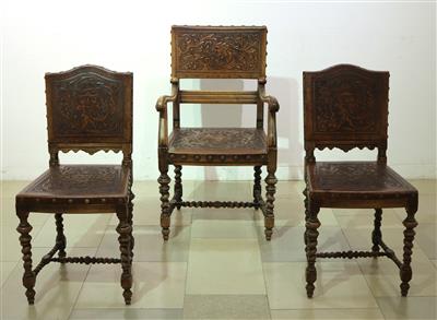 1 Armsessel, 2 Sessel - Kunst, Antiquitäten, Möbel und Technik