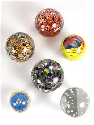 6 Briefbeschwerer, sogen. "Paperweights" - Kunst, Antiquitäten, Möbel und Technik