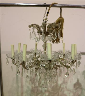 Glasluster in Kronenform - Antiques and art