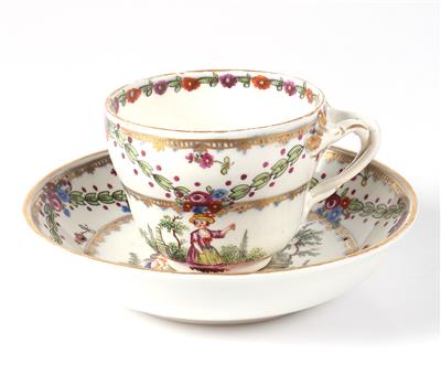 Tasse mit Untertasse - Antiques and art