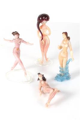 4 kleine entzückende, Frauenfiguren - Arte e antiquariato