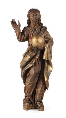 Sakrale Skulptur "Salvator Mundi - Antiques and art