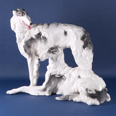 Figurengruppe "Windhunde" - Antiques and art