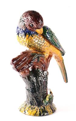 Papagei auf Baumstumpf - Arte e antiquariato