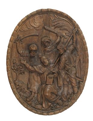 Provinzielles ovales Relief, - Kunst, Antiquitäten, Möbel und Technik