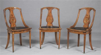 Satz von drei Stühlen, Gebrüder Paylon, Paris, Frankreich um 1880 - Furniture