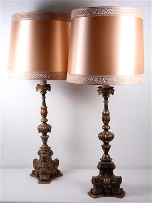 Paar Tischlampen im Barockstil - Kunst, Antiquitäten, Möbel und Technik