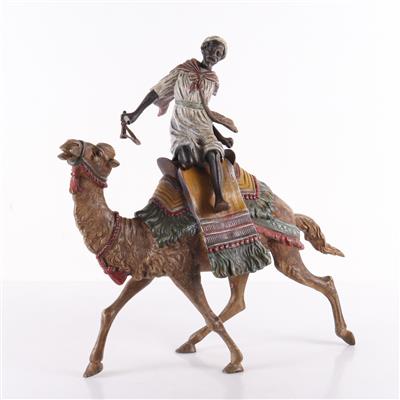 Wiener Bronze,"Beduine beim Absteigen von seinem Kamel" - Kunst, Antiquitäten, Möbel und Technik