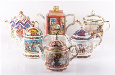 Konvolut von 6 verschiedenen Teekannen, "Sadler  &  Sons" - Kunst, Antiquitäten, Möbel und Technik