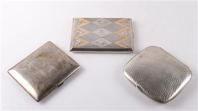 3 Zigarettendosen - Silber, Kunst, Antiquitäten, Möbel