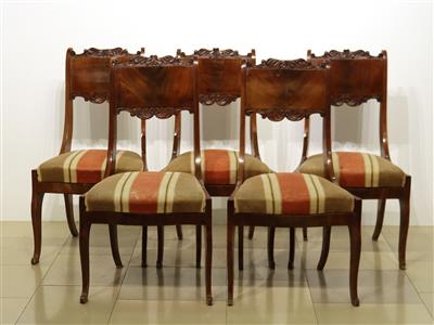 5 klassizistische Sessel - Silber, Kunst, Antiquitäten, Möbel