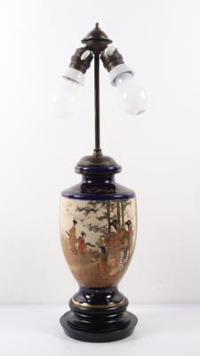 Tischlampe mit vasenförmigen Satsuma-Keramikfuß - Art, antiques, furniture and technology