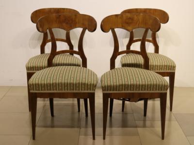 4 Sessel im Biedermeierstil - Kunst, Antiquitäten, Möbel und Technik