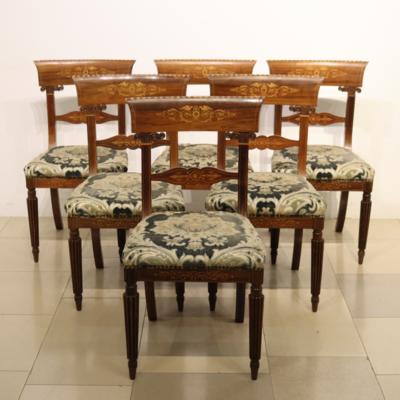 Satz von 6 Klassizistischen Sesseln - Kunst, Antiquitäten, Möbel und Technik