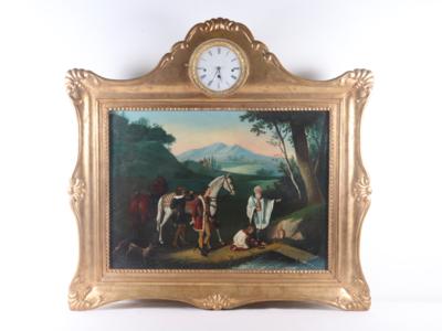 Bilderuhr, um 1860 - Kunst, Antiquitäten, Möbel und Technik