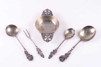 Silberkonvolut (5 Teile) - Kunst, Antiquitäten, Möbel und Technik
