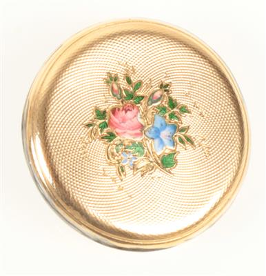 Email Brosche "Blumen" - Jewellery