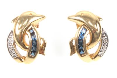 Saphirohrringe "Delphin" - Jewellery