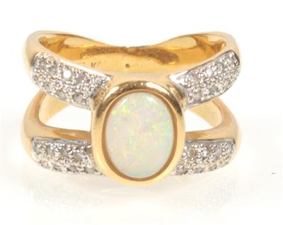 Opal Brillant Damenring - Schmuck - OSTER SPECIAL