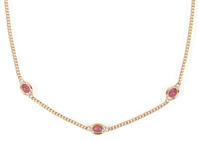 Rubin Diamant Collier - Gioielli