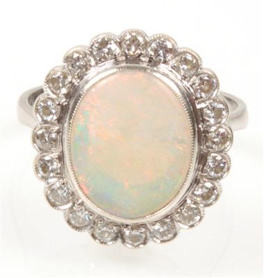 Opal Brillant Damenring - Schmuck