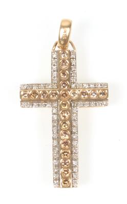 Brillantanhänger "Kreuz" - Schmuck