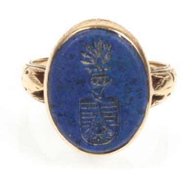 Lapis Lazuli Wappenring - Jewellery