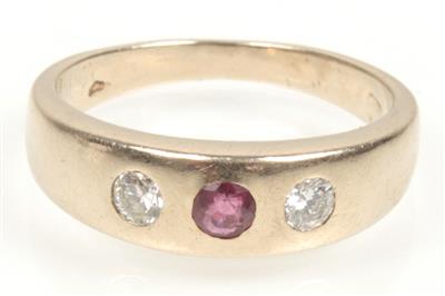 Rubin Brillant Ring - Jewellery