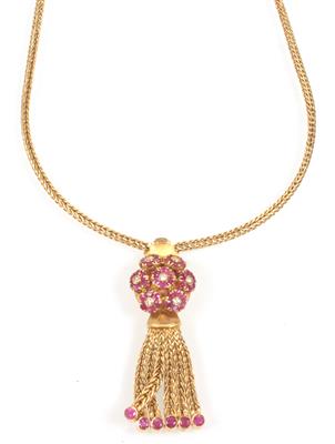 Brillant Rubin Collier - Christmas auction - Jewellery