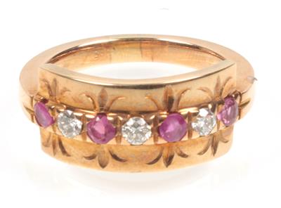 Brillant Rubin Damenring - Christmas auction - Jewellery