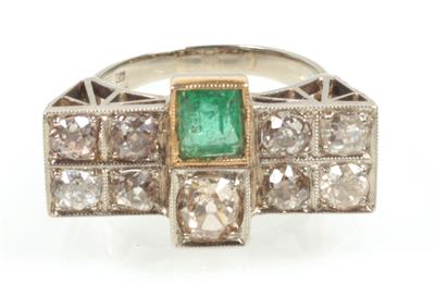 Brillant Smaragd Ring - Christmas auction - Jewellery