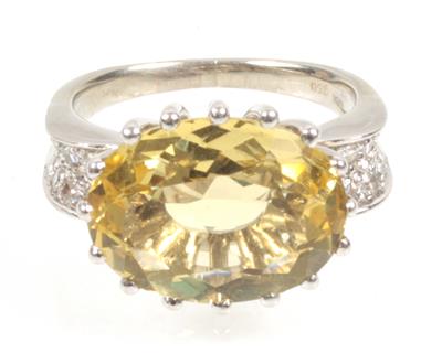 Beryll Diamant Damenring - Klenoty