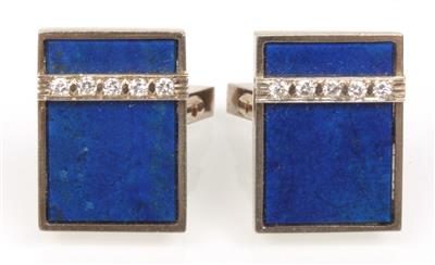 Lapis Lazuli Brillant Manschettenknöpfe - Jewellery