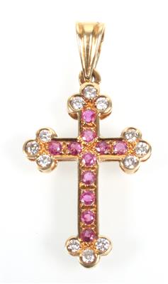 Rubin Brillant Kreuz - Jewellery