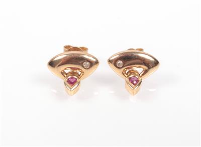 Rubin Diamant Ohrstecker - Jewellery