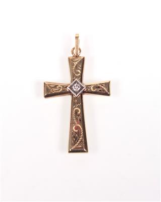 Brillantanhänger "Kreuz" - Schmuck