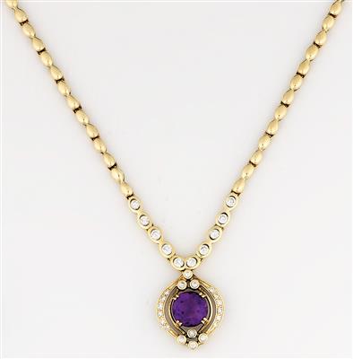 Amethyst Brillant Collier - Klenoty