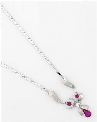 Rubin Brillant Collier - Jewellery