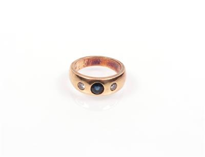 Brillant Saphir Ring - Schmuck