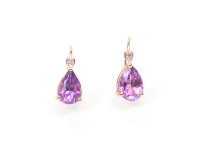 Amethyst Diamant Ohrringe - Gioielli