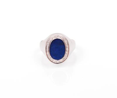 Lapis Lazuli Diamantring - Schmuck Onlineauktion