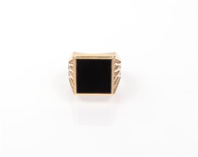 Onyx Herrenring - Schmuck Onlineauktion