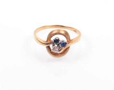 Saphir Diamant Damenring - Jewellery