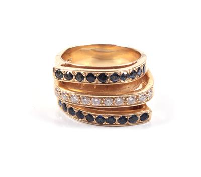 Brillant Saphir Ring - Schmuck Onlineauktion