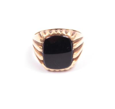 Onyx Herrenring - Schmuck Onlineauktion