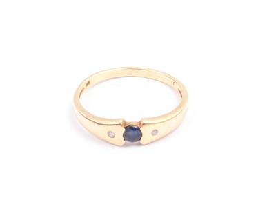 Saphir Diamant Damenring - Schmuck Onlineauktion