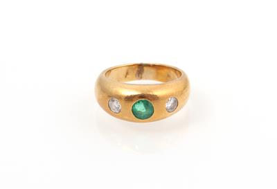 Smaragd Brillant Ring - Schmuck Onlineauktion
