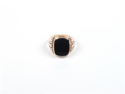 Onyx Herrenring - Schmuck Onlineauktion