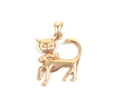 Anhänger "Katze" - Schmuck Onlineauktion